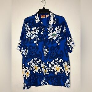 SPIKE SPORTS UNIVERSITY OF FLORIDA GATORS Hawaiian BUTTON FRONT MENS M SHIRT